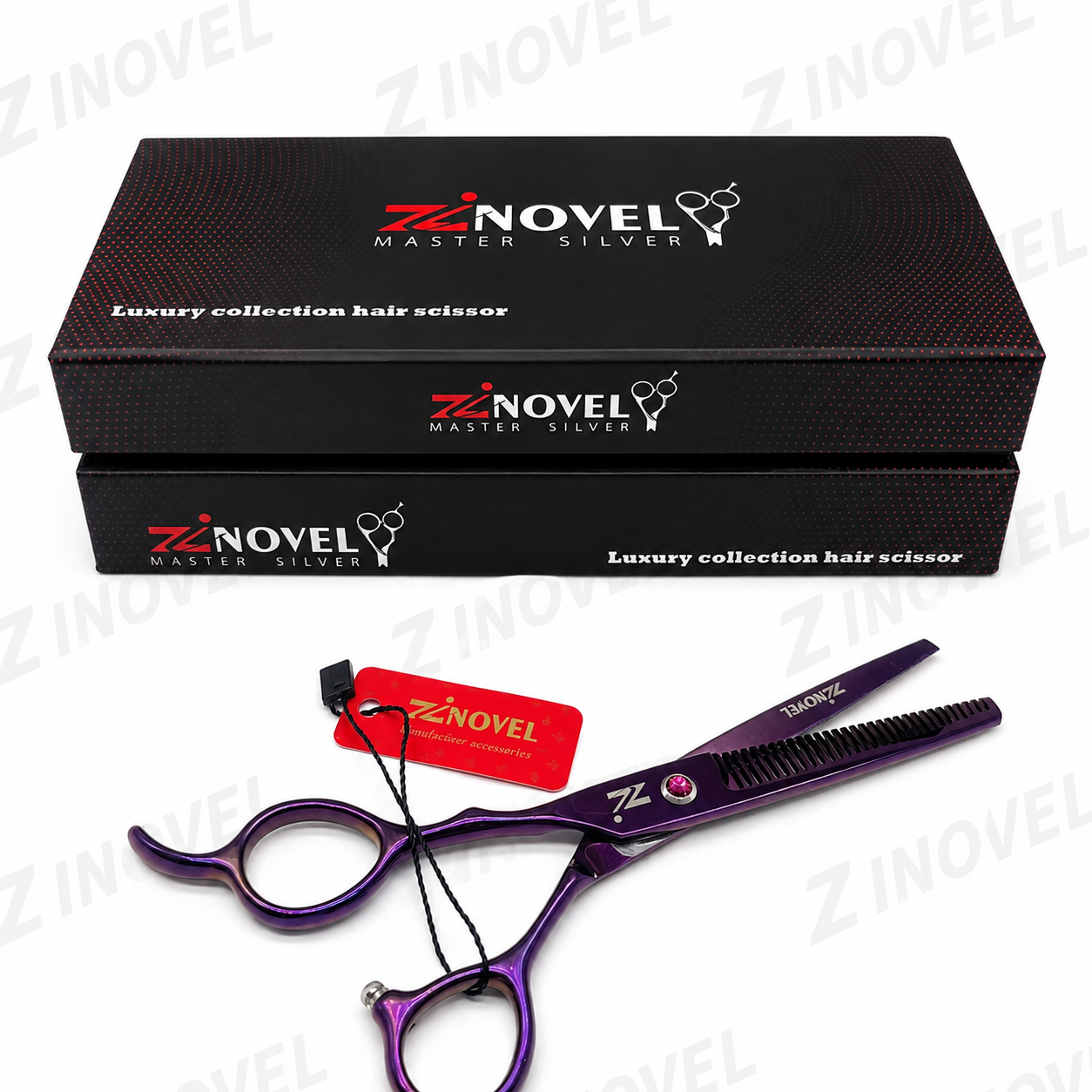قیچی چپ دست پیتاژ هفت رنگ کد Zi-182L زینوول Zinovel