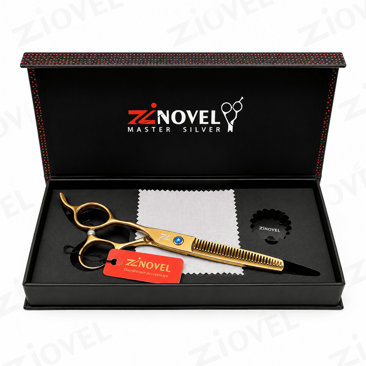قیچی چپ دست پیتاژ طلایی کد Zi-183L زینوول Zinovel
